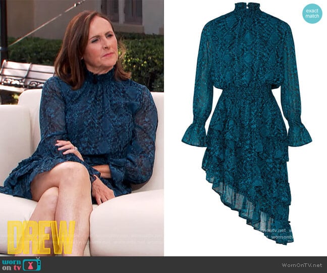 Misa Los Angeles Snake Print Savanna Dress