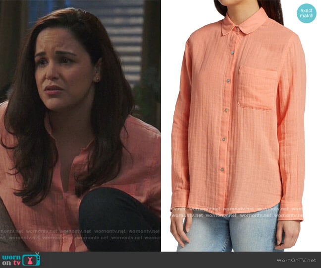 Rails Ellis Gauze Collared Shirt worn by Amy Santiago (Melissa Fumero) on Brooklyn Nine-Nine