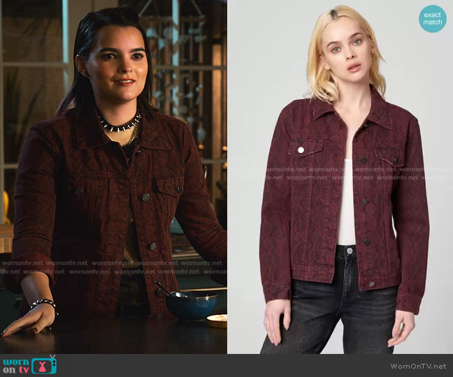 Blank NYC Rattled Up Jacket worn by Aurora Decker-Morningstar (Brianna Hildebrand) on Lucifer