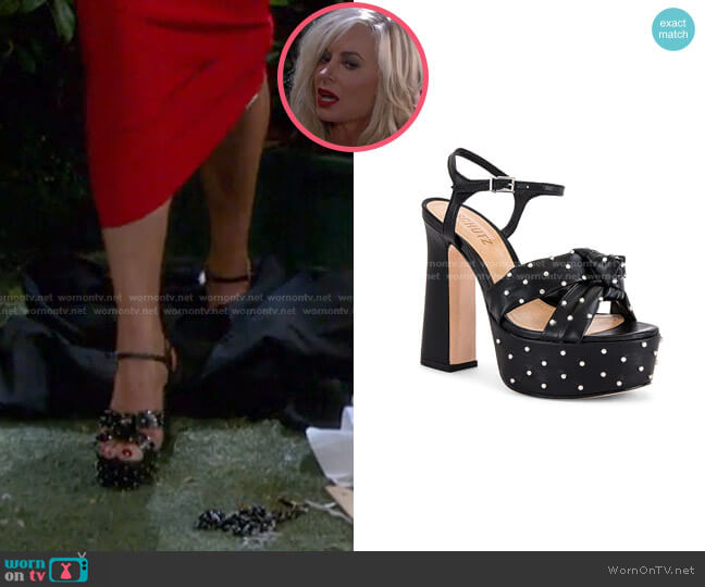Schutz Bethina Platform worn by Kristen DiMera (Eileen Davidson) on Days of our Lives