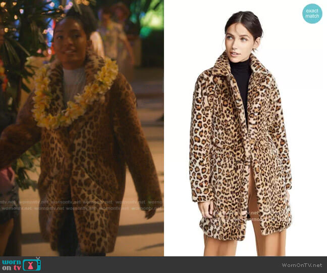 I.Am.Gia Stefani Coat worn by Zoey Johnson (Yara Shahidi) on Grown-ish