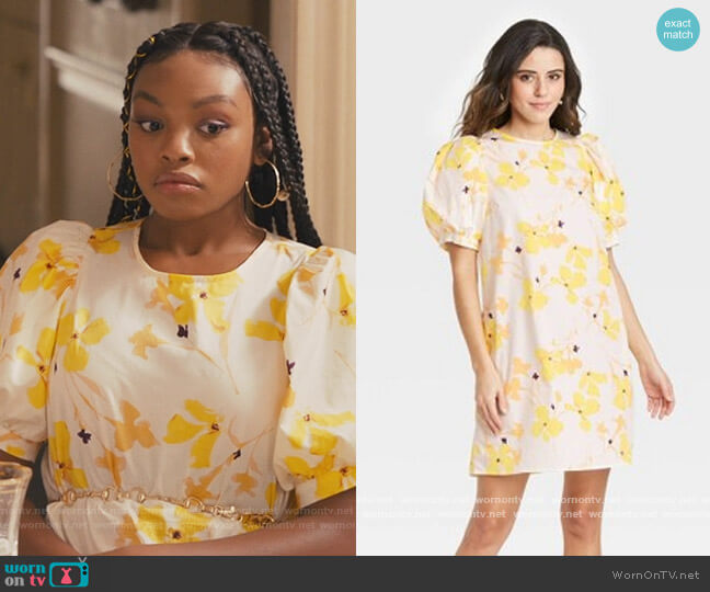 A New Day Puff Short Sleeve Dress worn by Nikki Vaughn (Alana Bright) on Our Kind of People