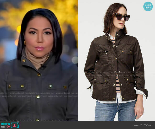 J.Crew The Downtown Field Jacket worn by Stephanie Ramos on Good Morning America