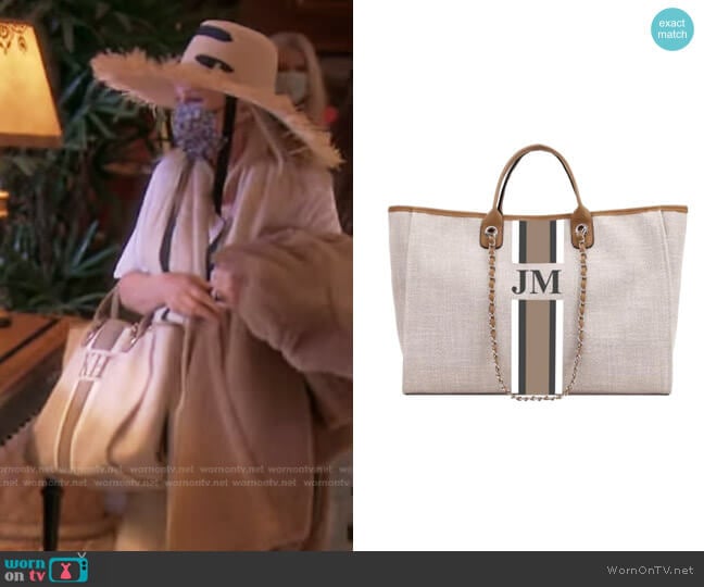 Lily and Bean The Lily Canvas Weekend Jumbo Bag worn by Kathy Hilton on The Real Housewives of Beverly Hills