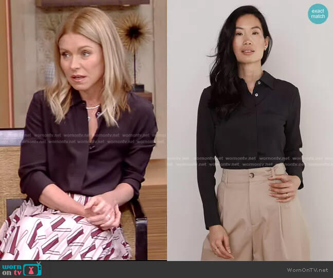 Numi The Simone Blouse worn by Kelly Ripa on Live with Kelly and Mark