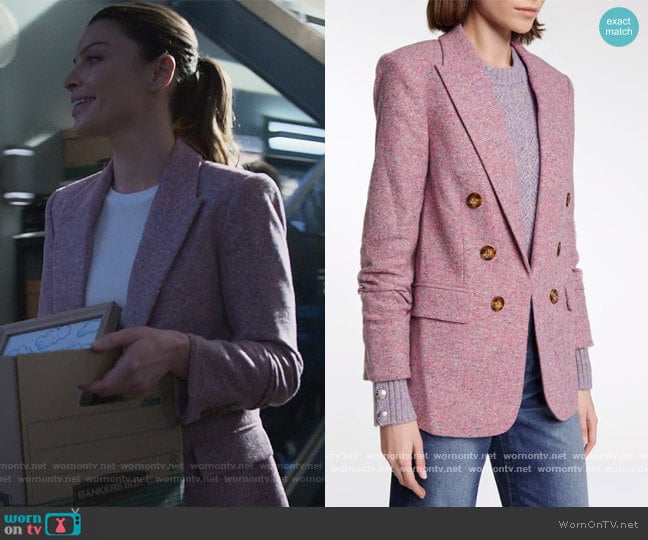 Veronica Beard Beacon Dickey cotton and wool-blend blazer worn by Chloe Decker (Lauren German) on Lucifer