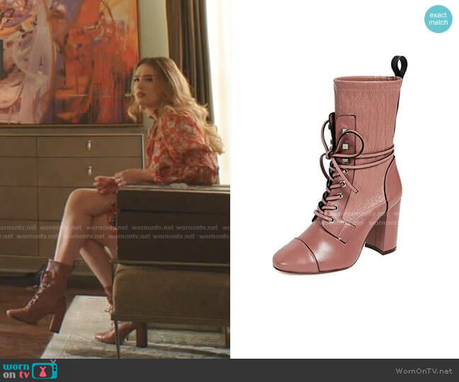 Stuart Weitzman Veruka Boots worn by Kirby Anders (Maddison Brown) on Dynasty