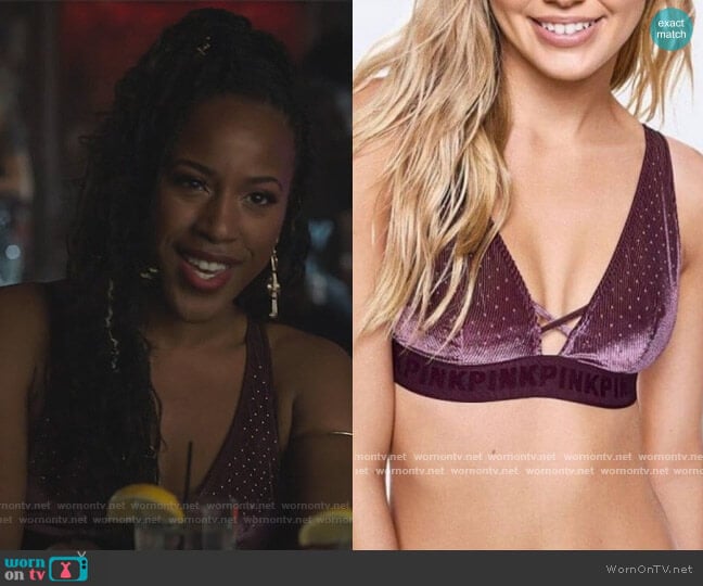 Victorias Secret Studded red Halter Bra