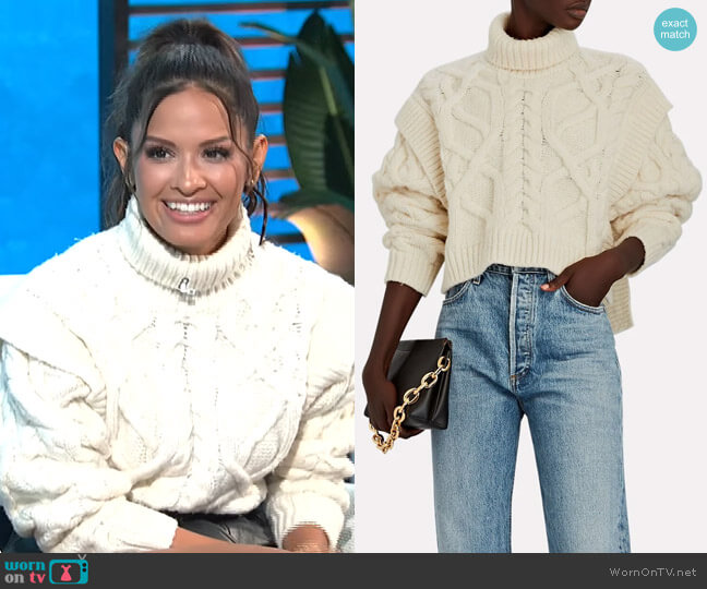 Aknvas Bonnie Cable Knit Turtleneck Sweater