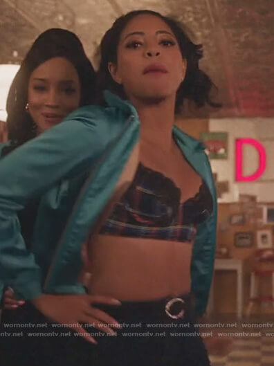 Alexandra’s plaid bra on Riverdale