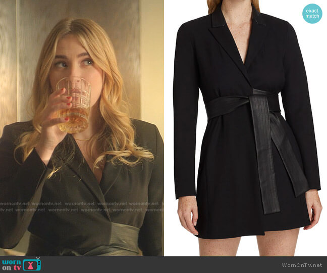 Alexis Rachel Blazer Mini Dress worn by Amanda Carrington (Eliza Bennett) on Dynasty
