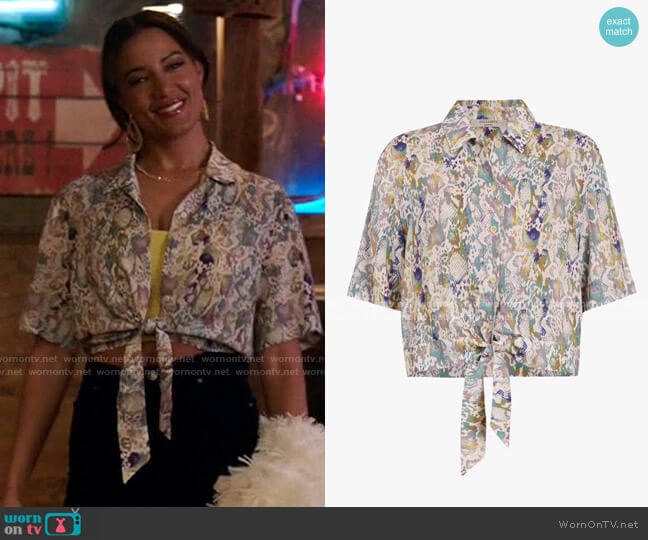 All Saints Leni Masala Shirt worn by Maria DeLuca (Heather Hemmens) on Roswell New Mexico