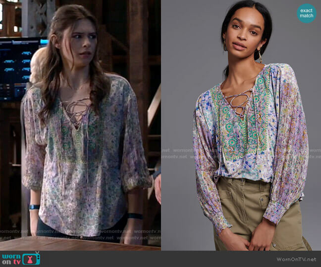Odetta Embroidered Top from Anthropologie worn by Nia Nal (Nicole Maines) on Supergirl