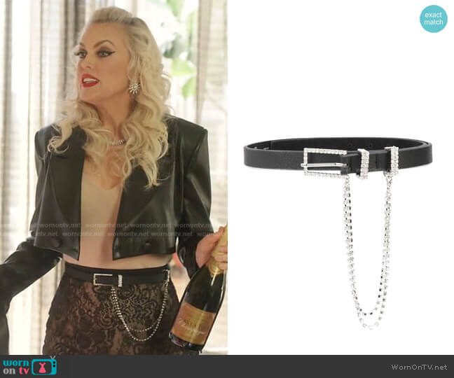 B-Low The Belt Phoenix Embellished Leather Belt worn by Alexis Carrington (Elaine Hendrix) on Dynasty