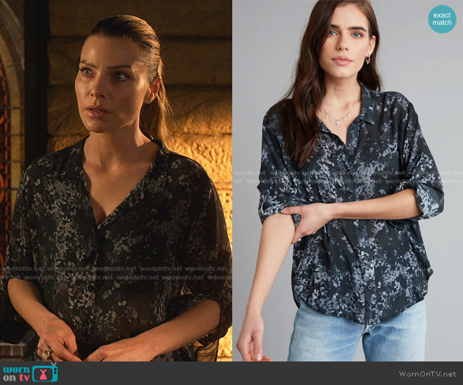 Bella Dahl Capri Button Down worn by Chloe Decker (Lauren German) on Lucifer
