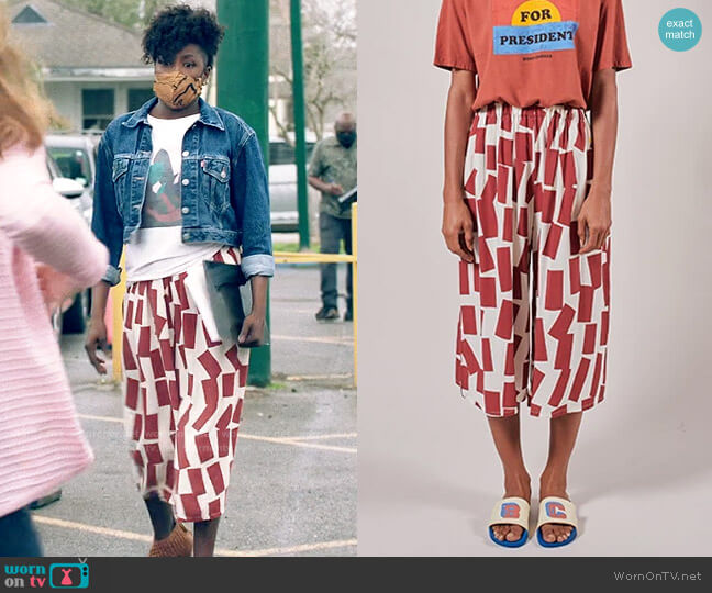 Bobo Choses Shadows Print Culottes worn by Nova Bordelon (Rutina Wesley) on Queen Sugar