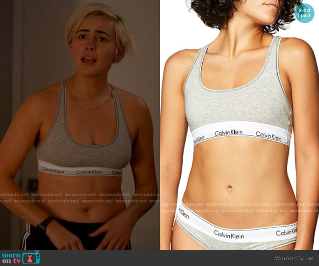 Calvin Klein Modern Cotton Bralette worn by Sarah Finley (Jacqueline Toboni) on The L Word Generation Q