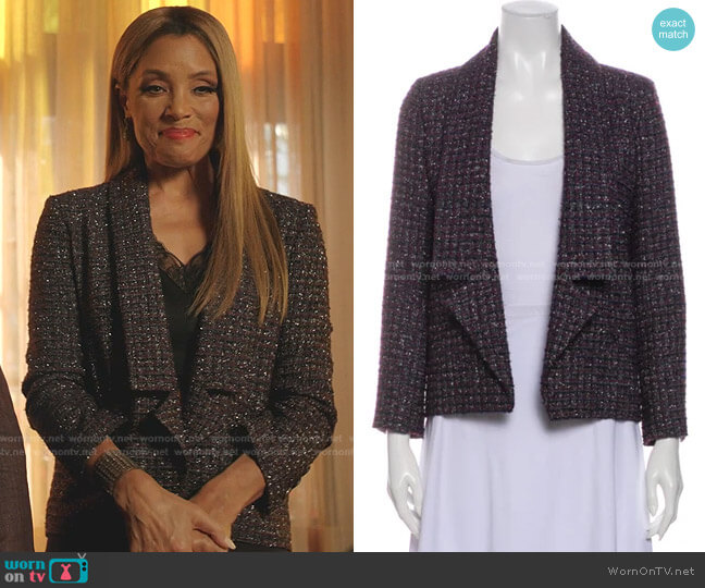 Chanel Tweed Jacket worn by Dominique Deveraux (Michael Michele) on Dynasty