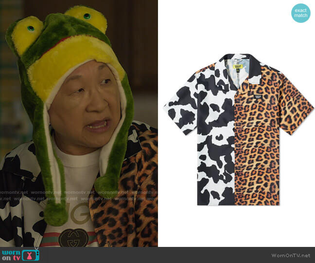 Chinatown Market Mixed Animal Print Shirt worn by Grandma (Lori Tan Chinn) on Awkwafina is Nora From Queens
