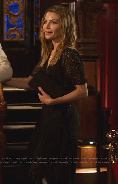 Chloe’s black eyelet dress on Lucifer