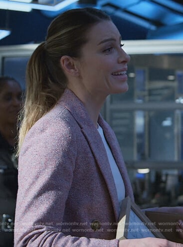 Chloe’s pink marled wool blazer on Lucifer