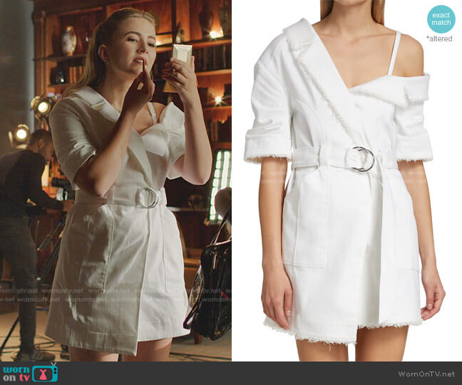 Cinq a Sept Milly Dress worn by Amanda Carrington (Eliza Bennett) on Dynasty