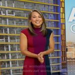 Ginger’s colorblock cap sleeve dress on Good Morning America