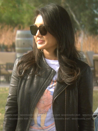 Crystal’s The Lion King print tee on The Real Housewives of Beverly Hills