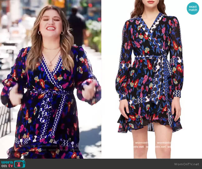 Diane von Furstenberg Dvf Sol Dress worn by Kelly Clarkson on The Kelly Clarkson Show