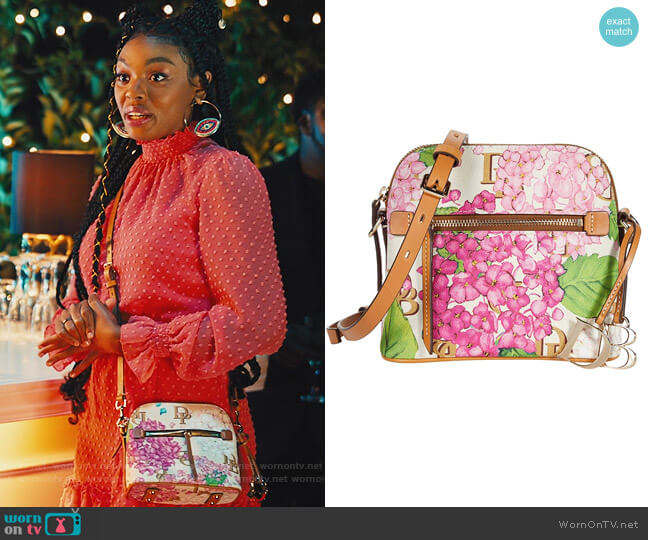 Dooney & Bourke Hydrangea Monogram Domed Crossbody