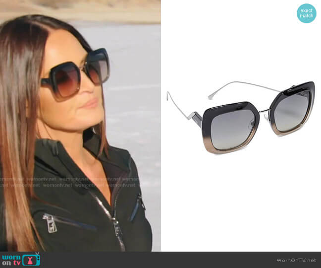 Fendi Tropical Shine Sunglasses worn by Lisa Barlow on The Real Housewives of Salt Lake City