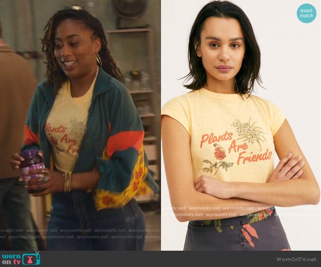 Free People Plants Are Friends Muscle worn by Malika Williams (Zuri Adele) on Good Trouble