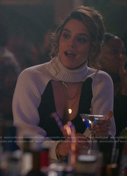 Gigi’s turtleneck sleeves on The L Word Generation Q