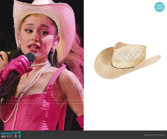 Gladys Tamez Millinery Kenny Hat worn by Ariana Grande on The Voice