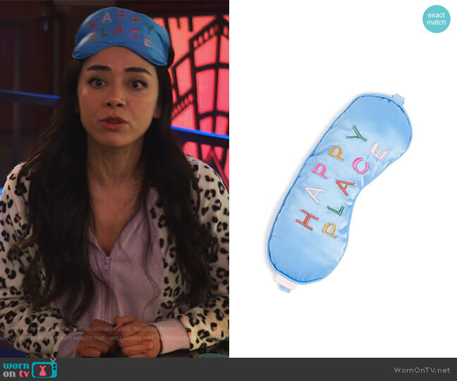 Ban.do Happy Place Eye Mask worn by Ella Lopez (Aimee Garcia) on Lucifer