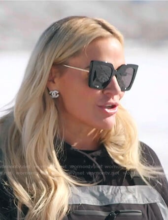 Heather’s black square sunglasses on The Real Housewives of Salt Lake City