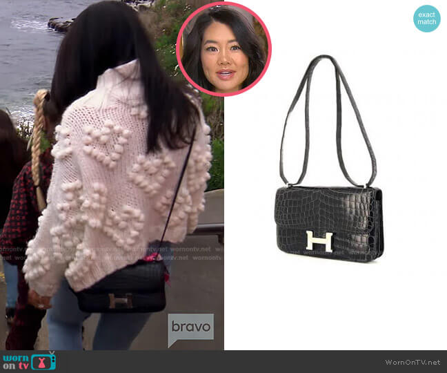Hermes Constance Elan Handbag worn by Crystal Kung Minkoff on The Real Housewives of Beverly Hills