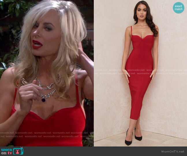 House of CB Domenica Dress worn by Kristen DiMera (Eileen Davidson) on Days of our Lives