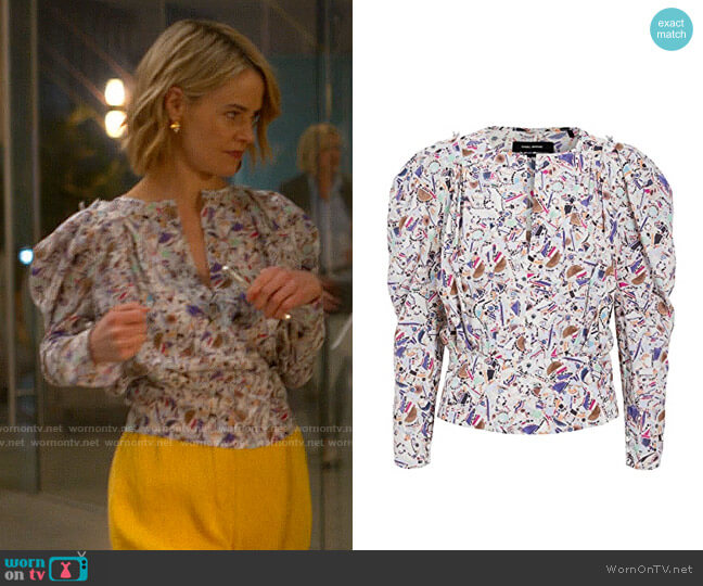 Isabel Marant Zarga Blouse worn by Alice Pieszecki (Leisha Hailey) on The L Word Generation Q