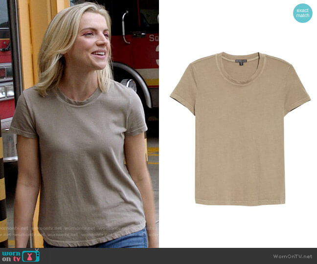 James Perse Vintage Little Boy Tee worn by Sylvie Brett (Kara Killmer) on Chicago Fire