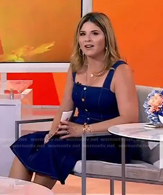 Jenna’s denim dress with multicolor buttons on Today