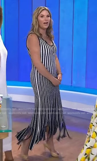 Jenna’s striped sleeveless dress on Today