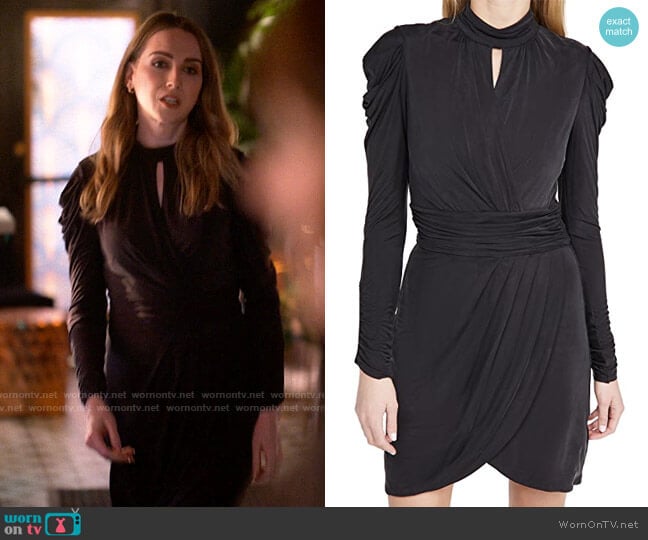 Jonathan Simkhai STANDARD Remy Mock Neck Mini Dress worn by Tess Van De Berg (Jamie Clayton) on The L Word Generation Q