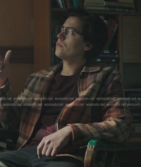 Jughead’s brown plaid shirt on Riverdale