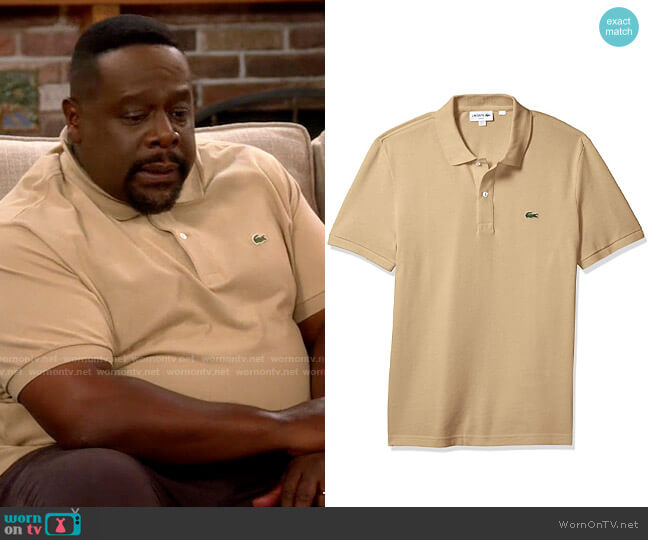 Lacoste Classic Polo Shirt in Viennese worn by Calvin (Cedric The Entertainer) on The Neighborhood