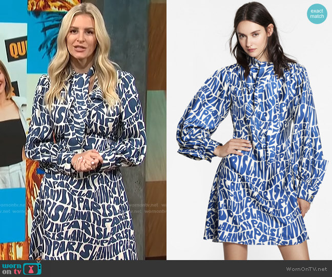 Lanvin Ascot Dress worn by Morgan Stewart on E! News