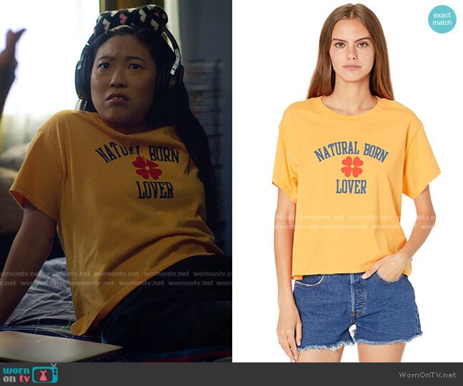 Levis Graphic Varsity Tee worn by Nora Lum (Awkwafina) on Awkwafina is Nora From Queens