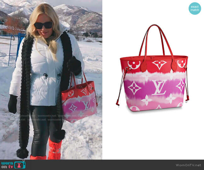 Louis Vuitton LV Escale Neverfull Bag worn by Heather Gay on The Real Housewives of Salt Lake City