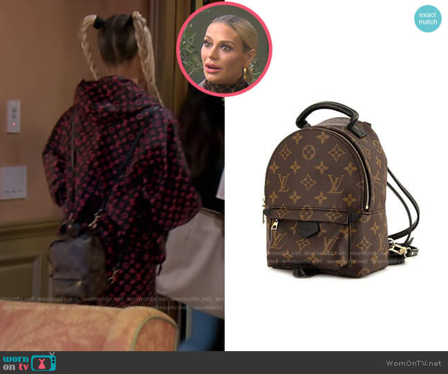 Louis Vuitton Palm Springs Mini Backpack worn by Dorit Kemsley on The Real Housewives of Beverly Hills