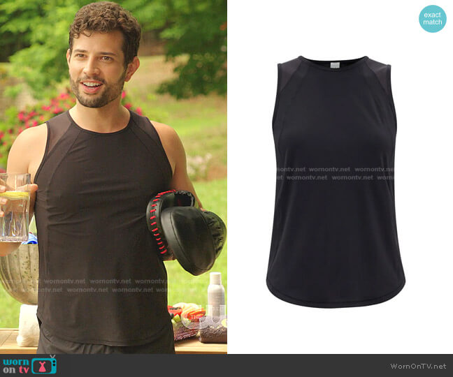 Lululemon Sculpt Panelled Technical-Jersey Tank Top worn by Sam Flores (Rafael de la Fuente) on Dynasty